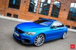 BMW 4-Series Matte Blue on Vossen Wheels (CVT) 2017 года